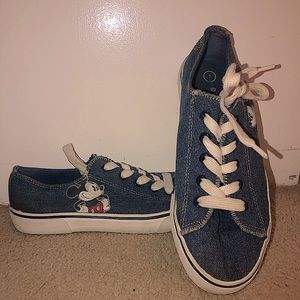 Mickey Mouse Denim Sneakers